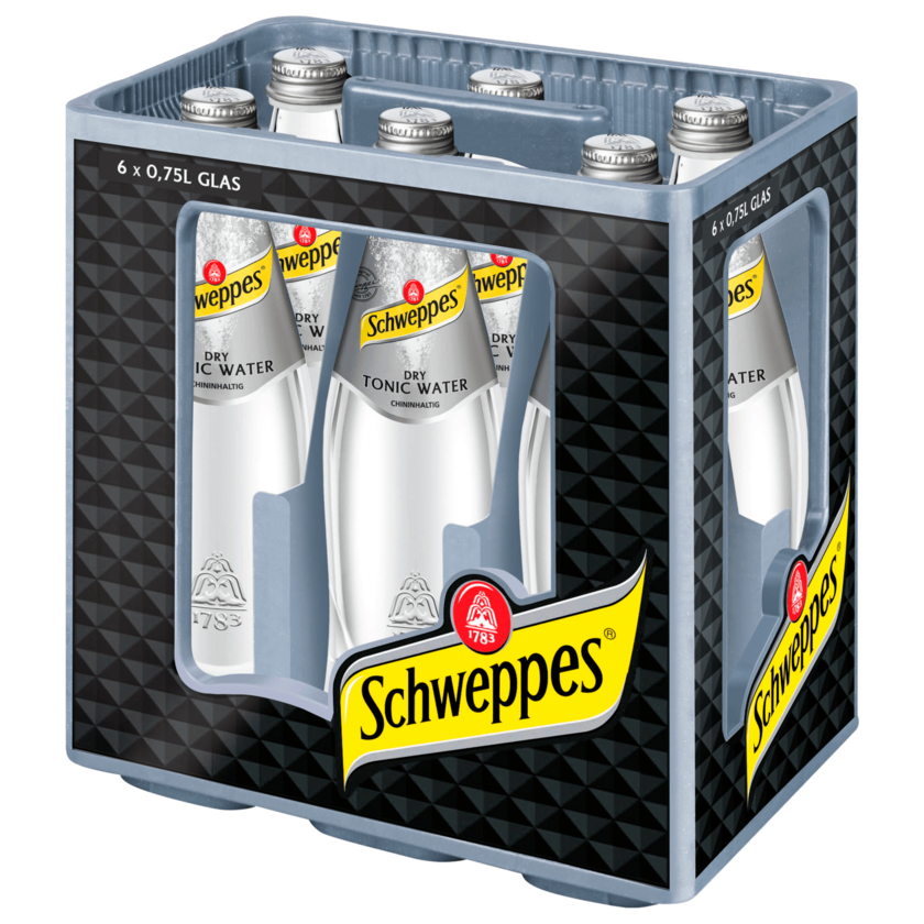 Schweppes Dry Tonic Water 6x0,75l